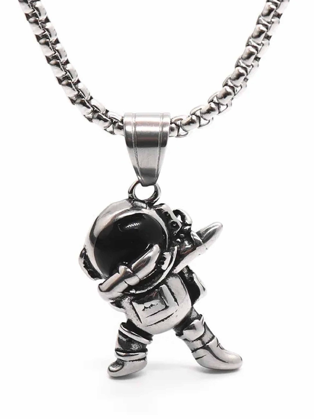 

DKane Designs Silver-Plated Stainless Steel Pendant With Chain