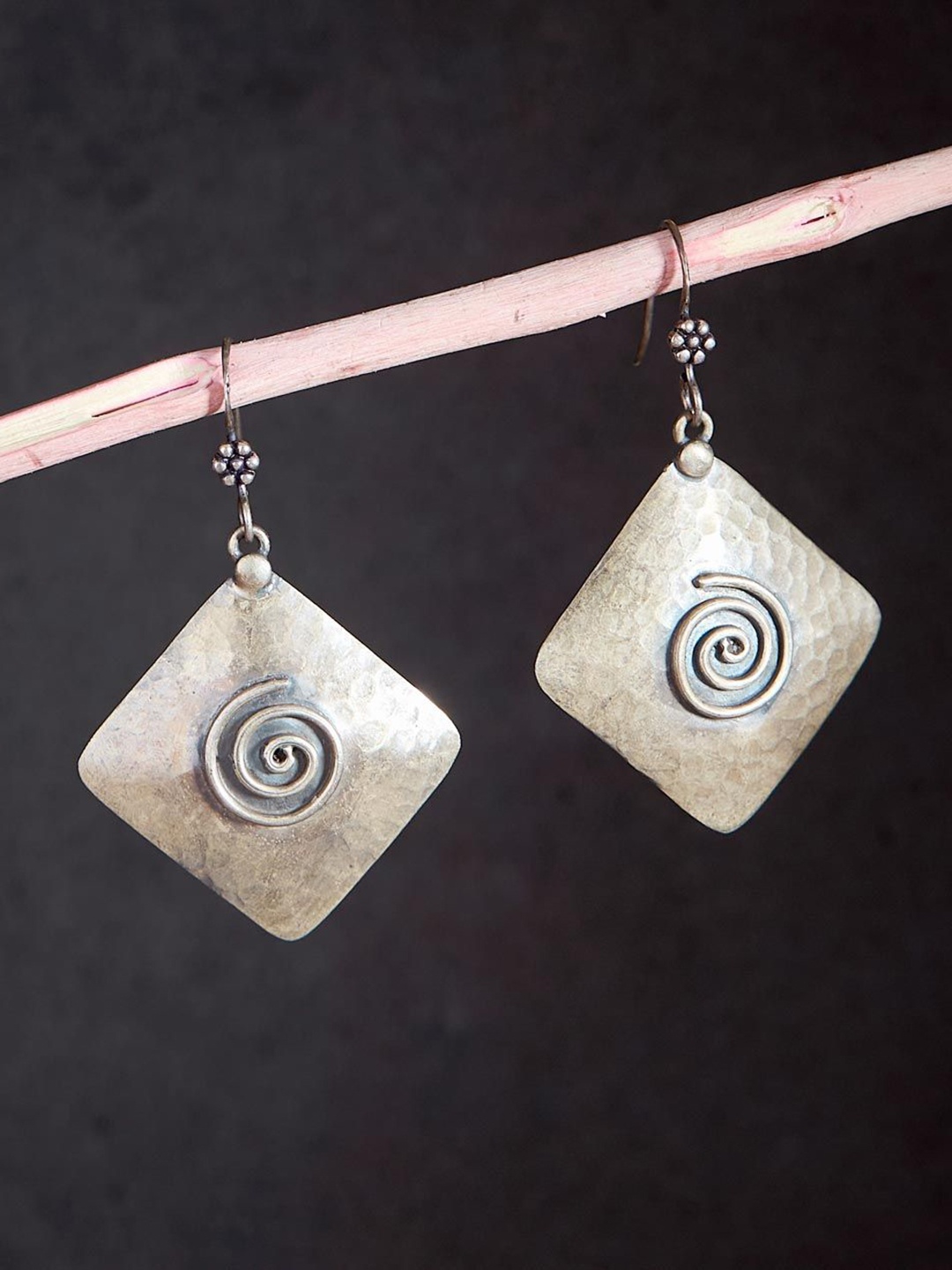 

Fabindia Contemporary Drop Earrings, Silver
