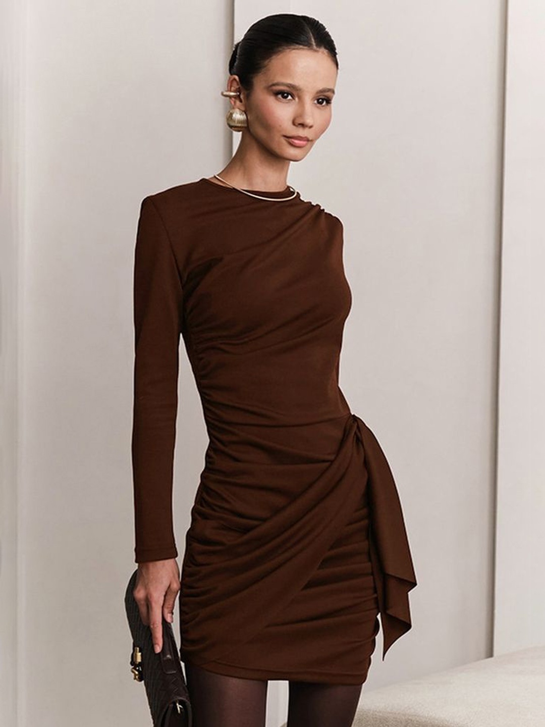 

LULU & SKY Sheath Dress, Brown