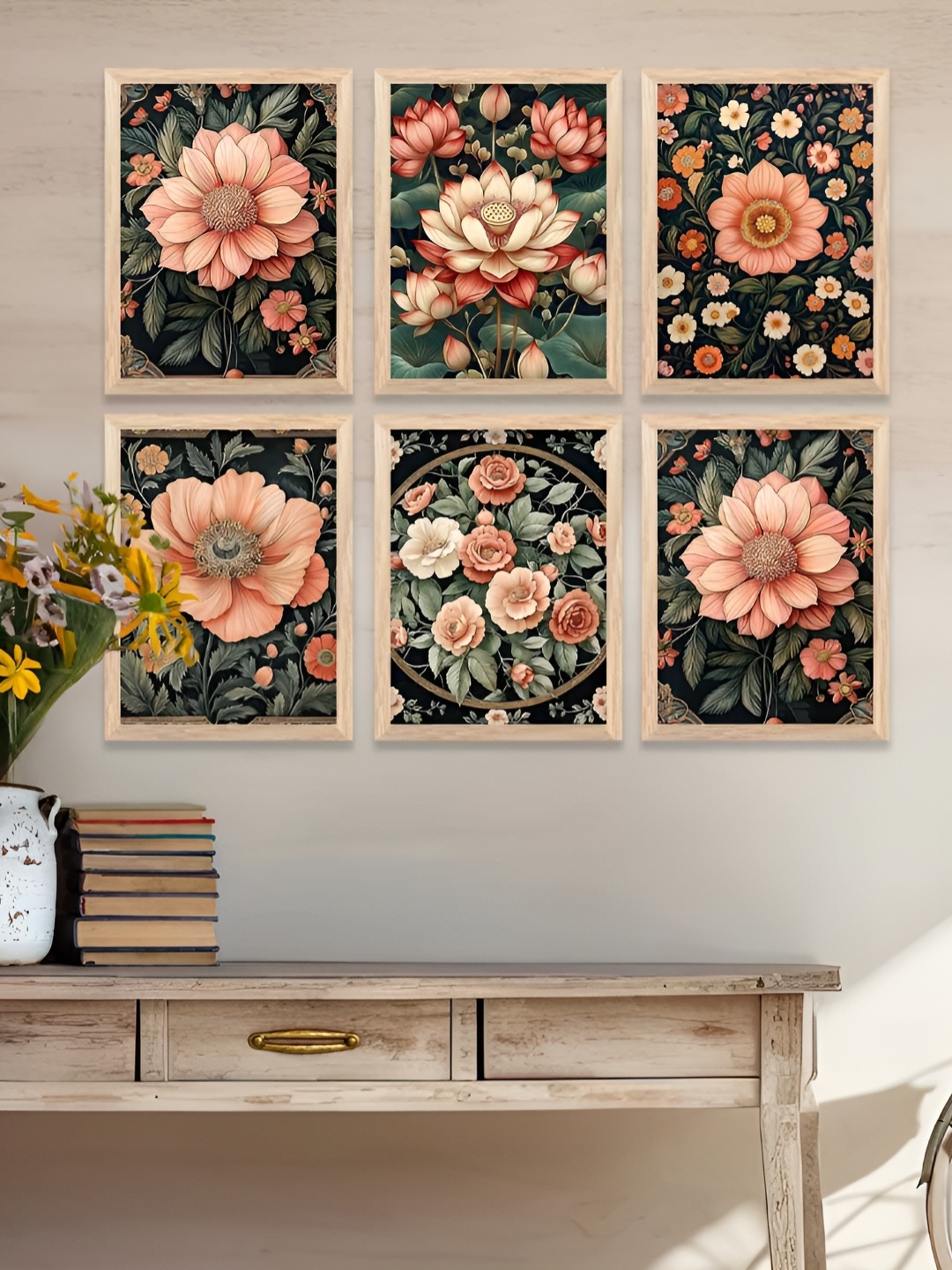 

Kotart Brown & Grey 6 and more Piece Wood Abstract Wall Paintings