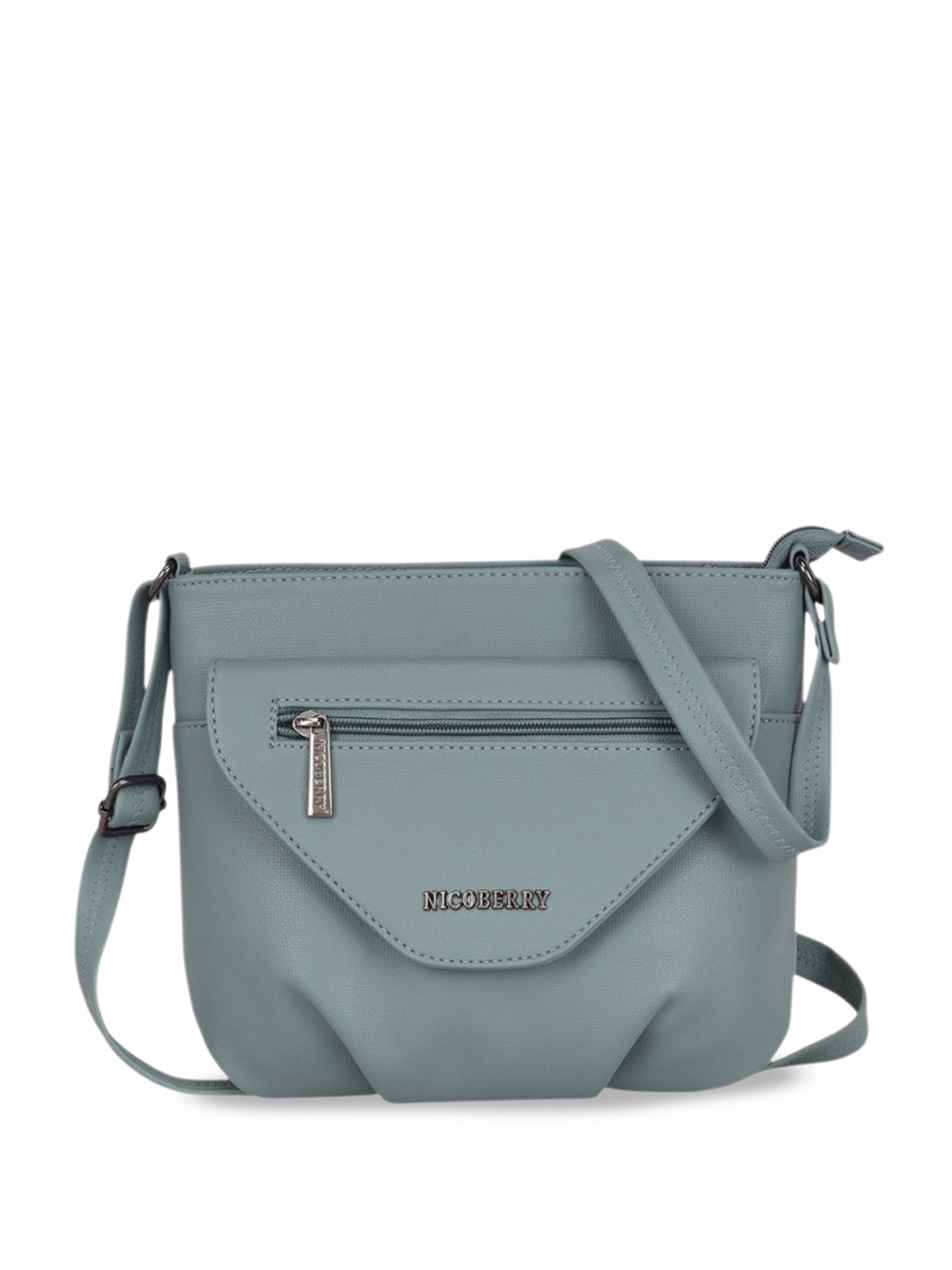 

Nicoberry PU Shopper Sling Bag with Tasselled, Sea green