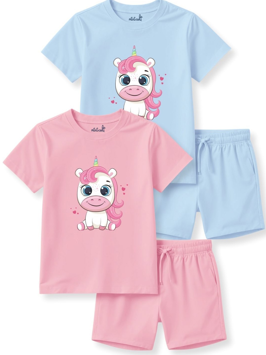 

x2o Unisex Kids T-shirt and Shirt with Pyjamas, Blue