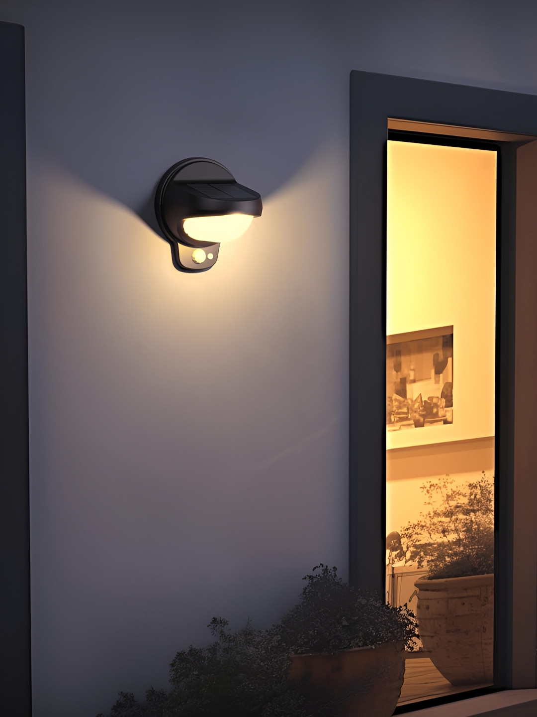 

XERGY White Solar Motion Sensor Outdoor Lamps