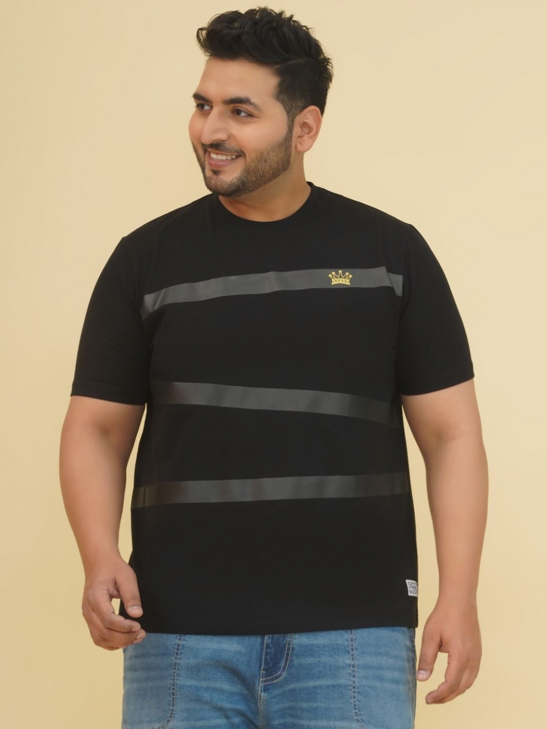 

John Pride Men Printed T-shirt, Black