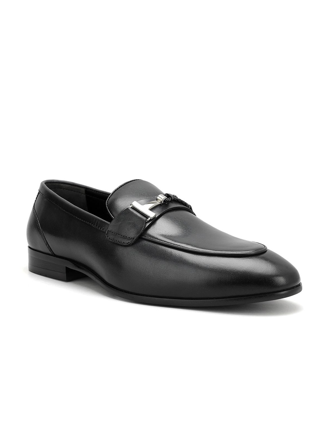 

ROSSO BRUNELLO Men Leather Formal Loafers, Black