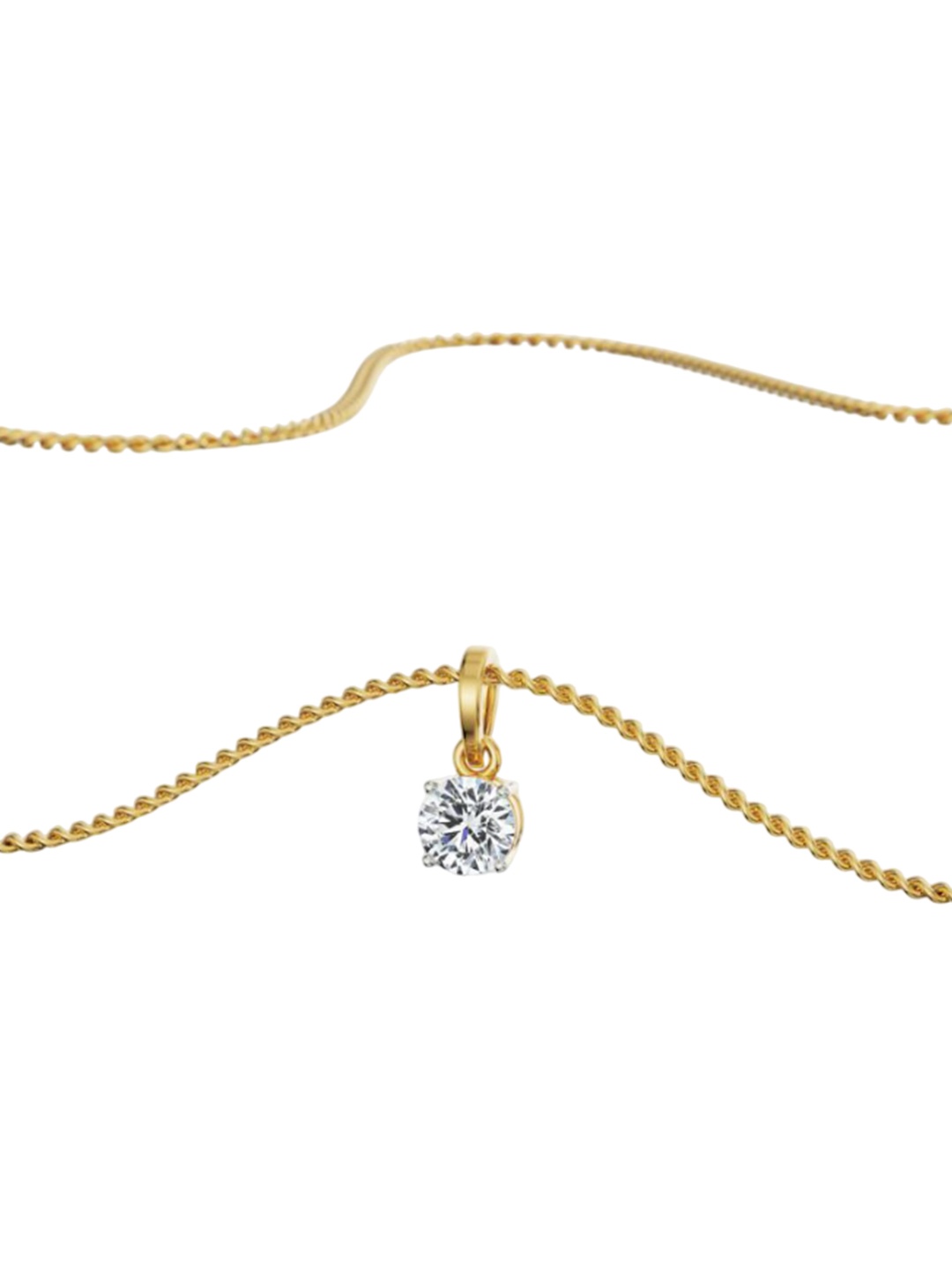 

Emori 1 CT Round Lab Grown Diamond Pendant, Yellow