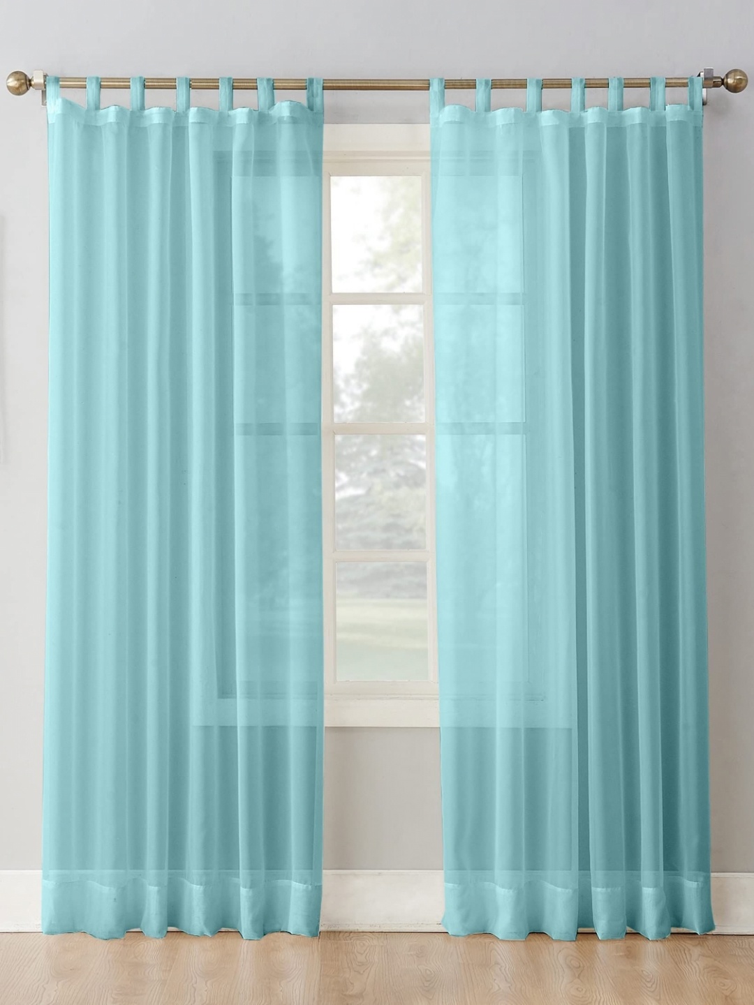 

Dekor World Multicoloured Set of 2 Sheer Door Curtain, Multi