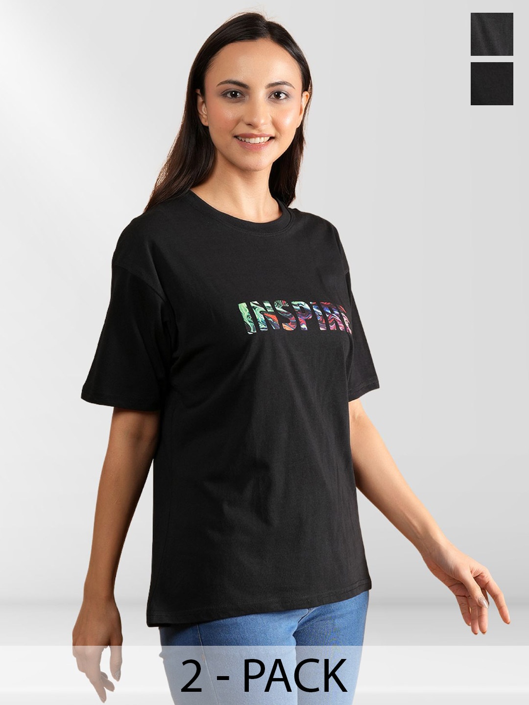 

Belfry Women 2 Printed Applique T-shirt, Multi
