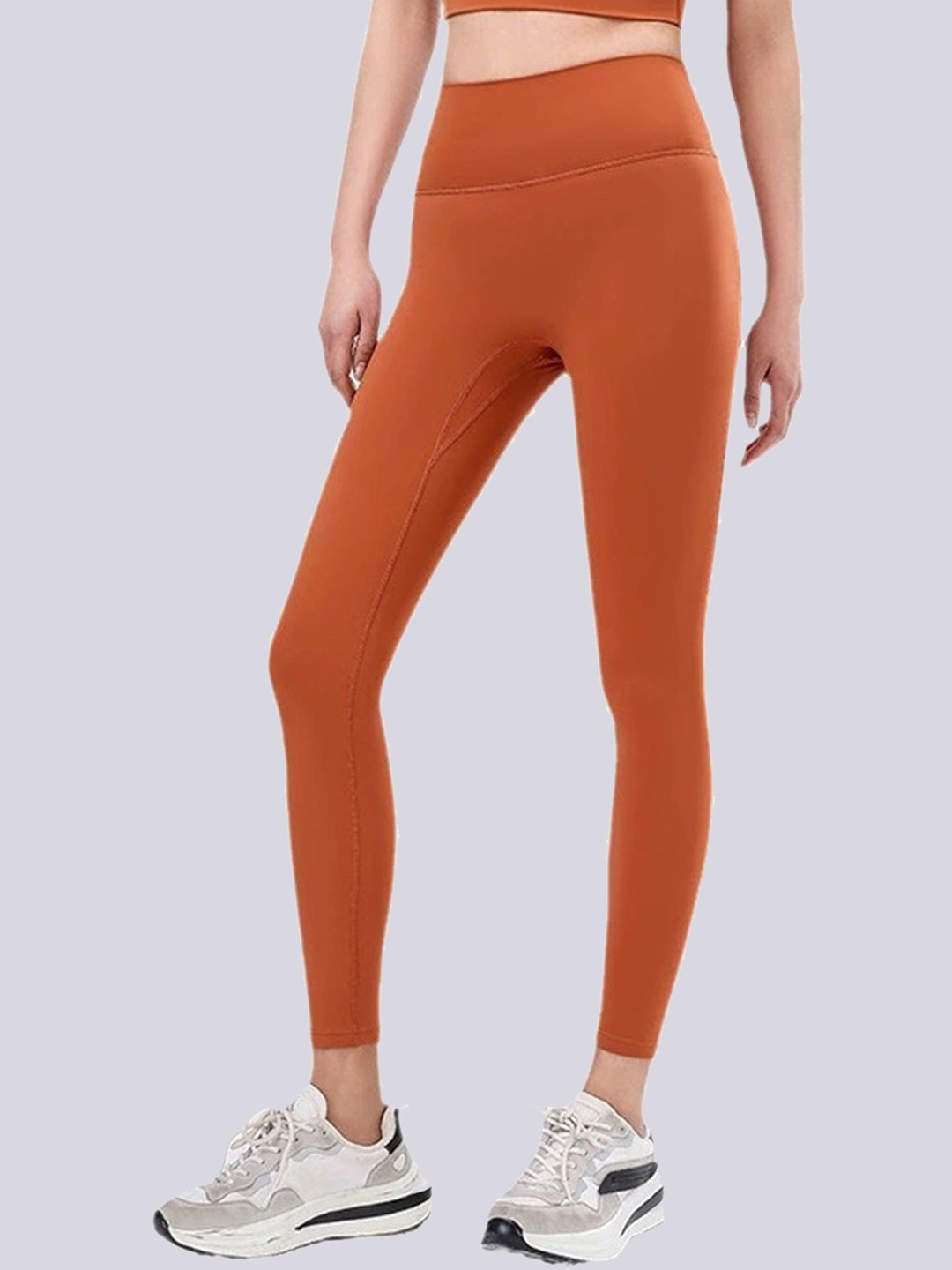 

LULU & SKY High-Waisted Activewear Tights, Orange