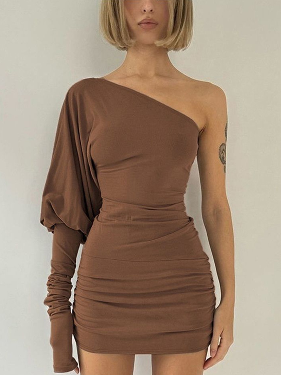 

LULU & SKY Bodycon Dress, Brown