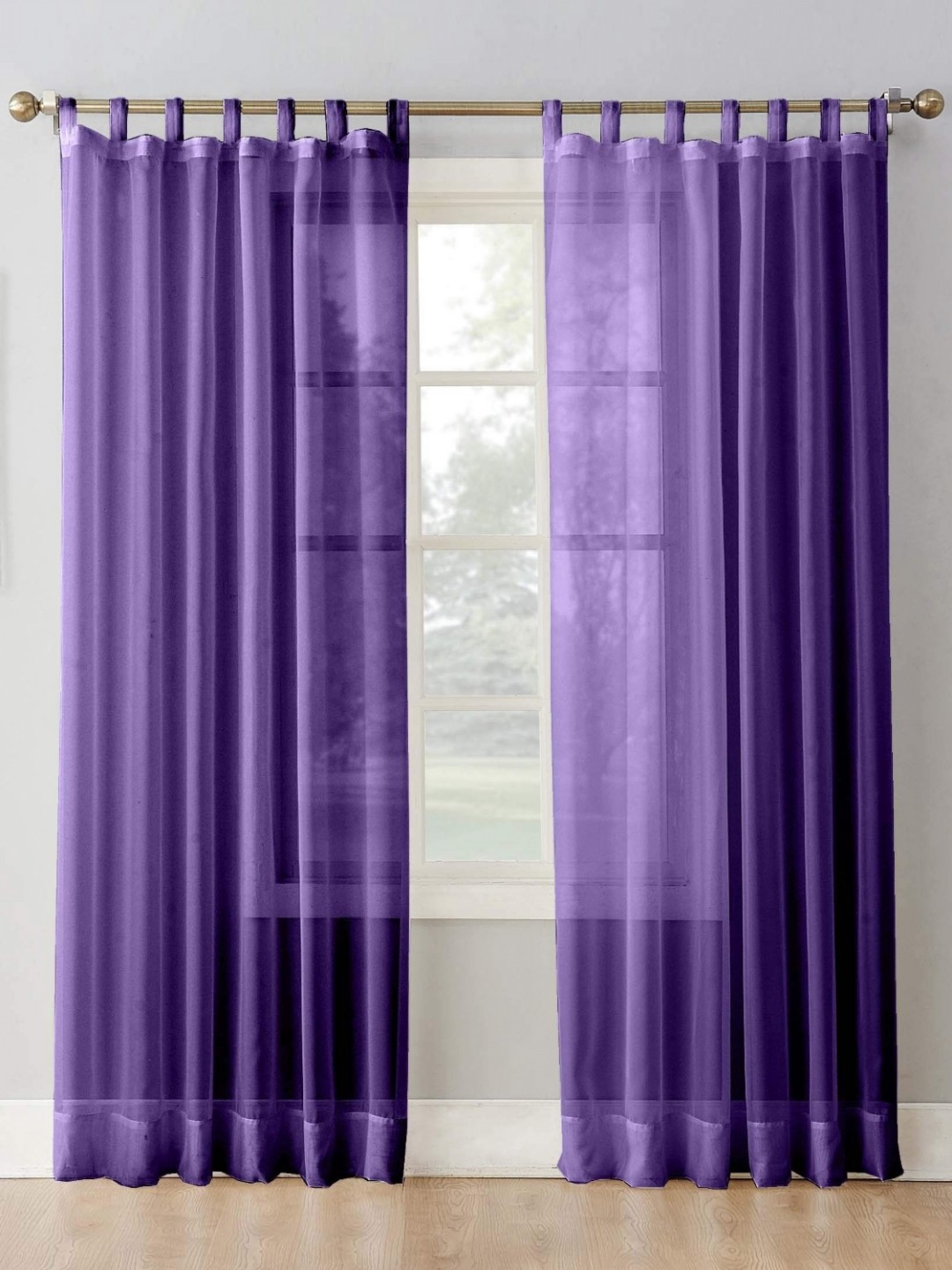 

Dekor World Multicoloured Set of 2 Sheer Door Curtain, Multi