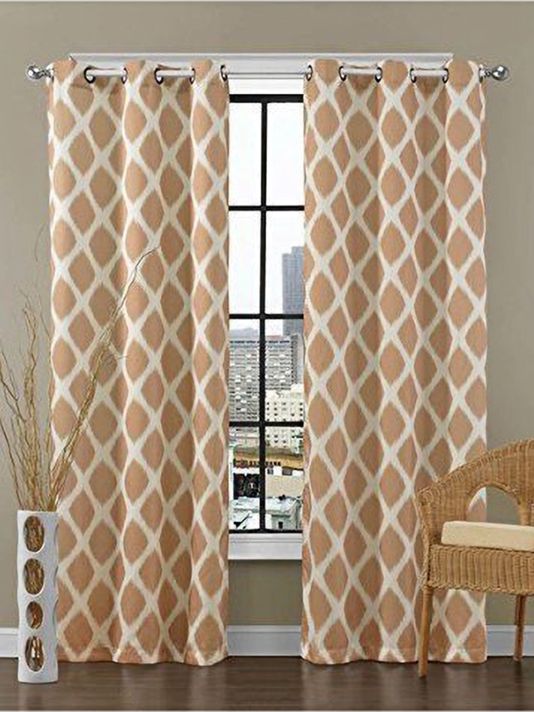 

Dekor World Multicoloured Set of 2 Door Curtain, Multi