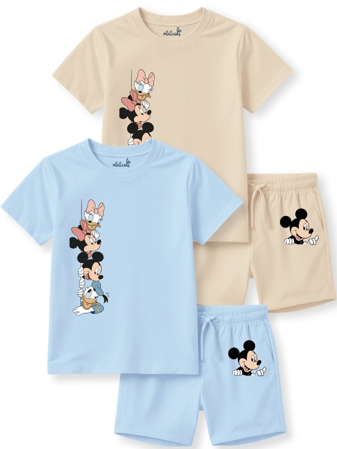 

x2o Unisex Kids T-shirt and Shirt with Pyjamas, Blue