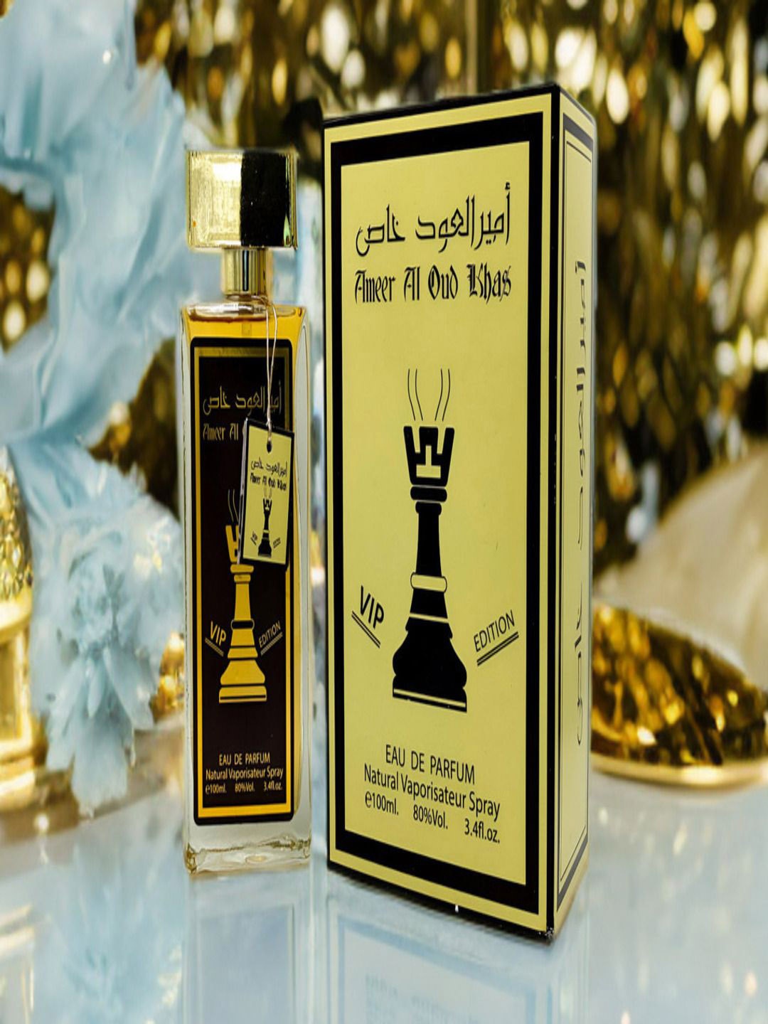 

ATIKA Ameer Al Oud Khaas Long Lasting Eau De Parfum - 100 ml, Transparent