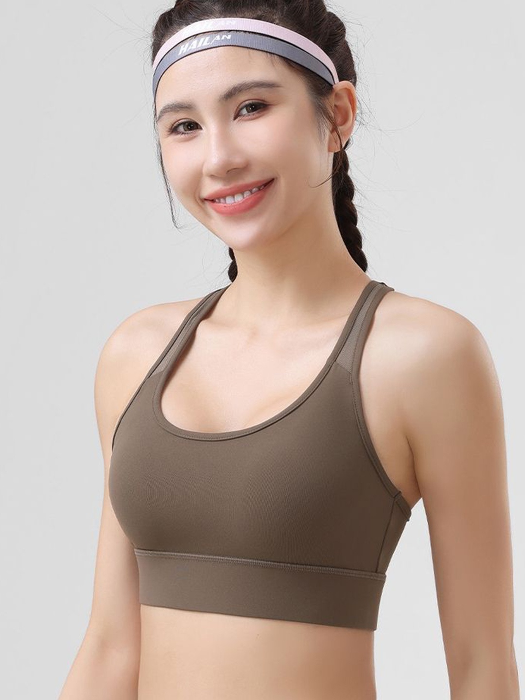 

LULU & SKY Bralette Crop Top, Brown