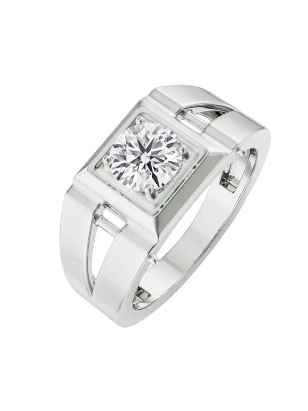 

Emori 1 CT Brandon Bold Diamond Ring, Silver