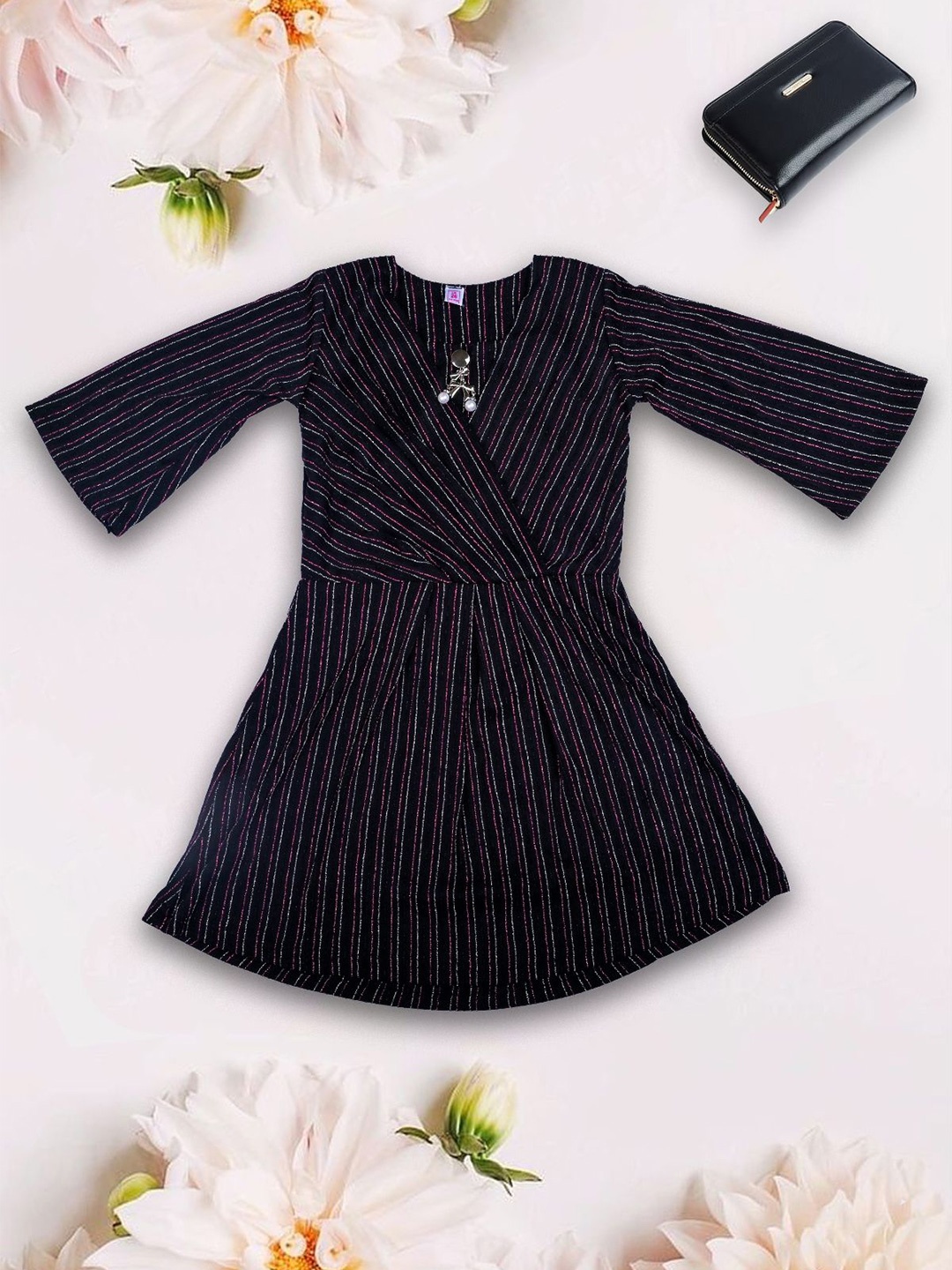 

we11 Georgette Dress, Black
