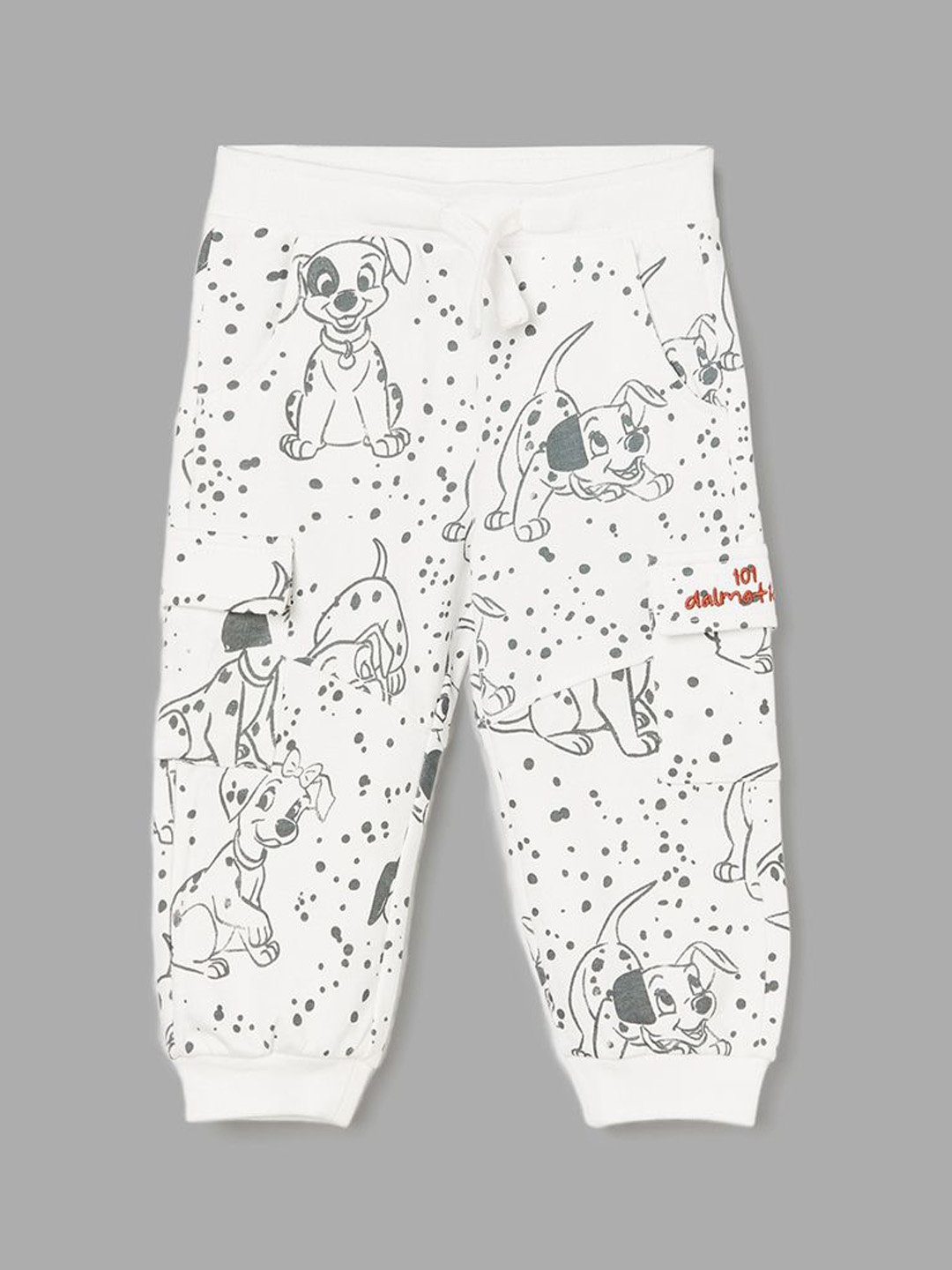 

Juniors by Lifestyle Boys Printed Cotton Joggers, White