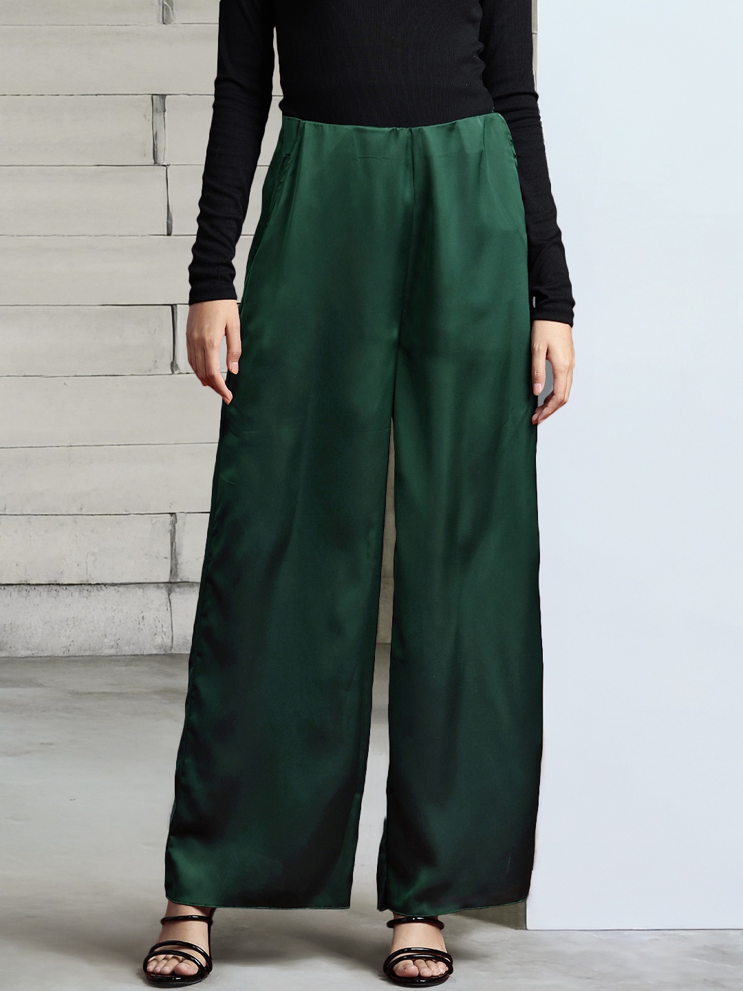 

all about you Women Pleated Trousers, Green