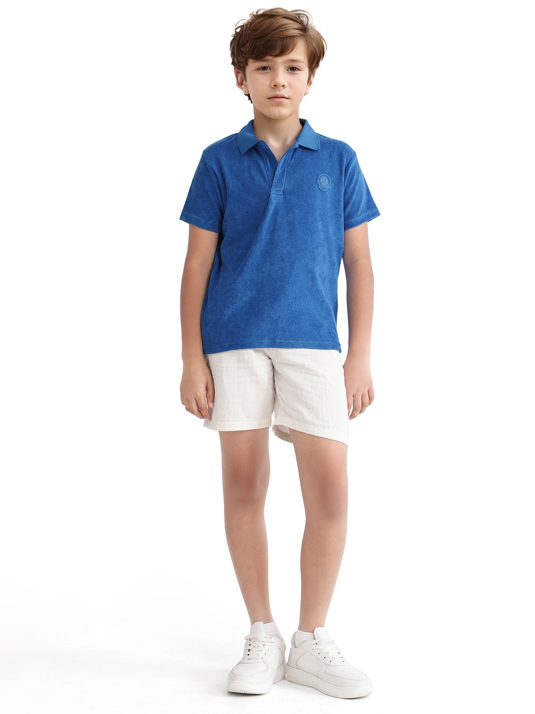 

RARE ONES Boys Polo Collar Pockets T-shirt, Blue
