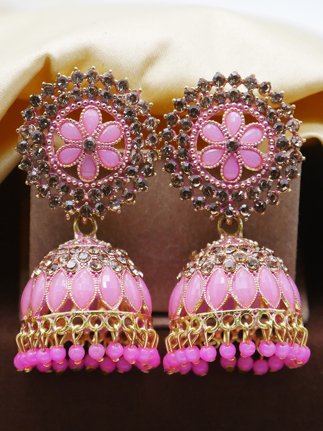 

Anouk Contemporary Jhumkas Earrings, Rose