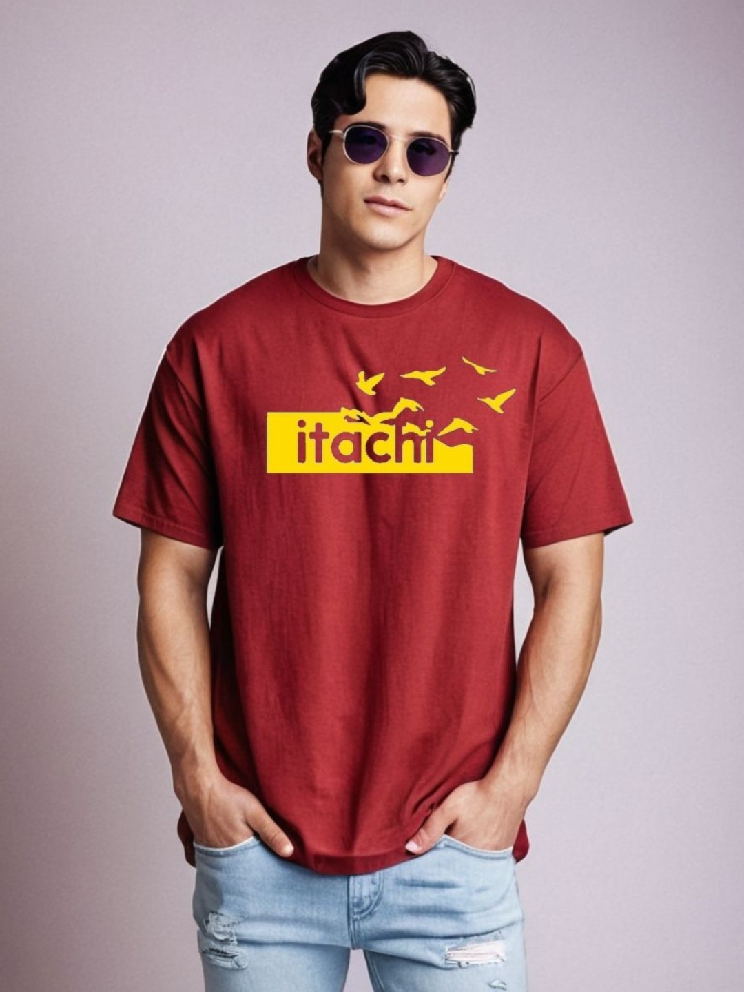 

Be Crazy Men Printed T-shirt, Red