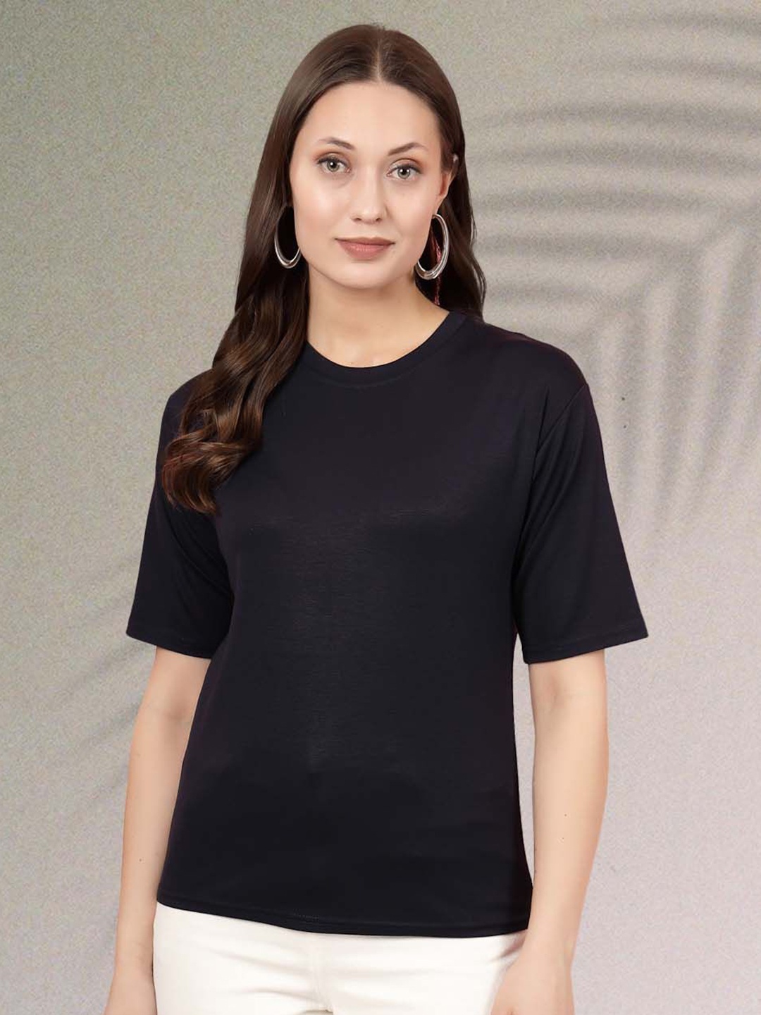 

Moda Rapido Women T-shirt, Navy blue