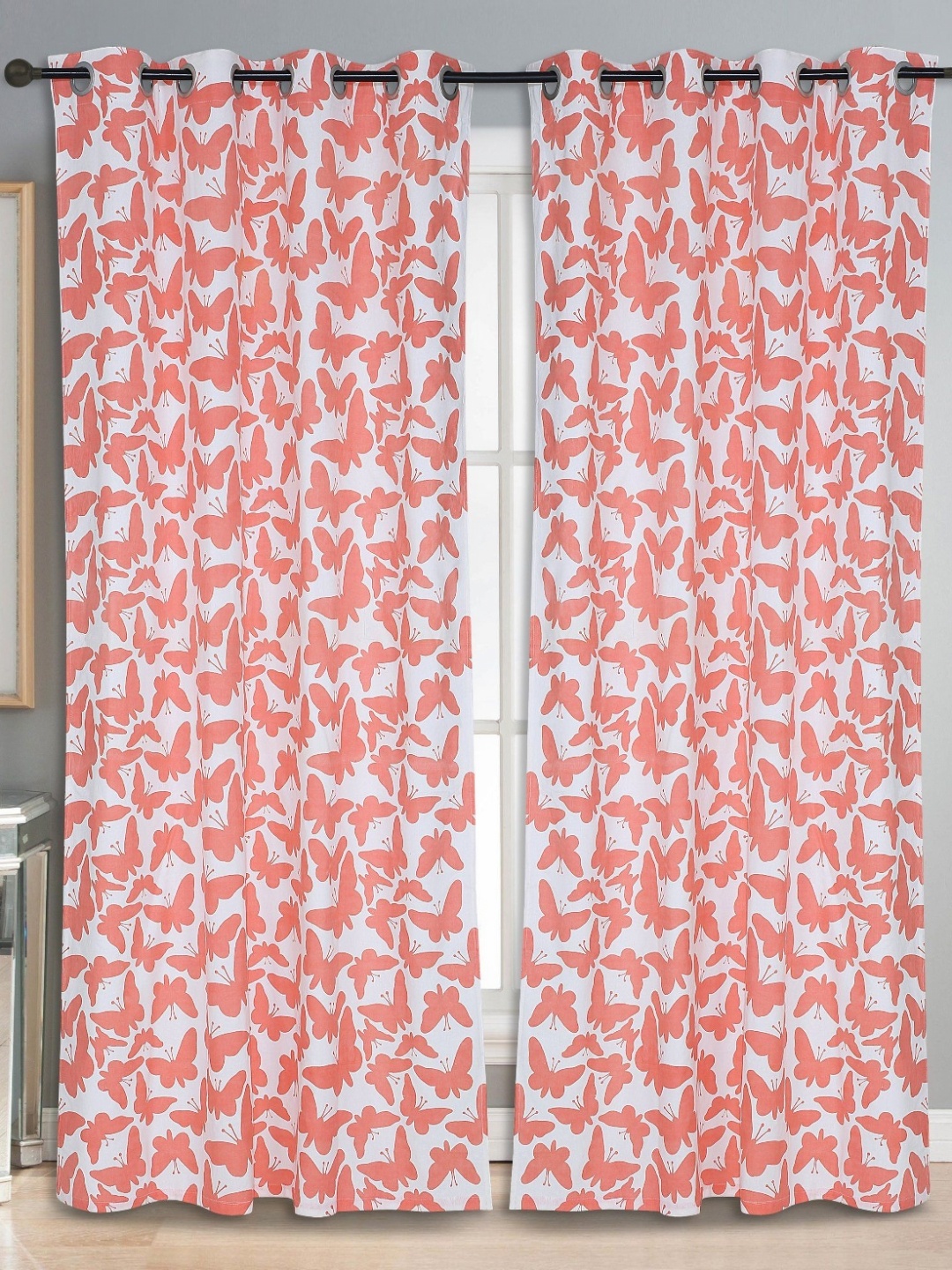 

Dekor World Multicoloured Set of 2 Window Curtain, Multi