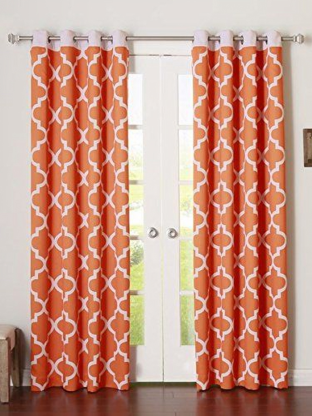 

Dekor World Multicoloured Set of 2 Long Door Curtain, Multi