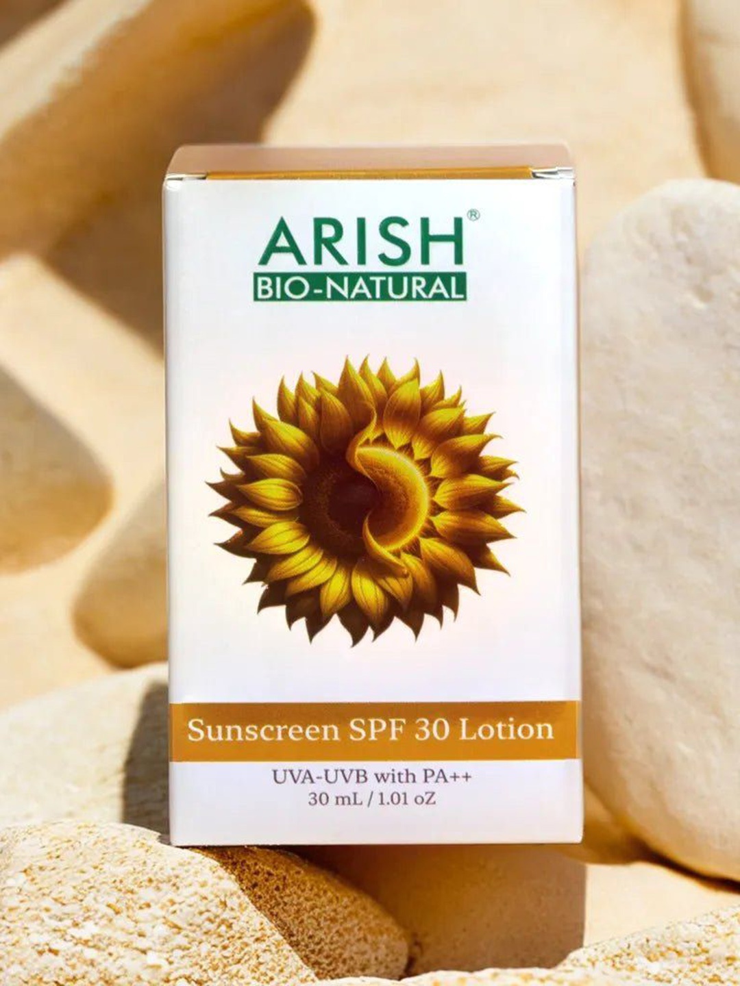 

ARISH BIO-NATURAL Aloe Vera Spf 30 With Pa++ Sunscreen Lotion - 30 ml, Peach