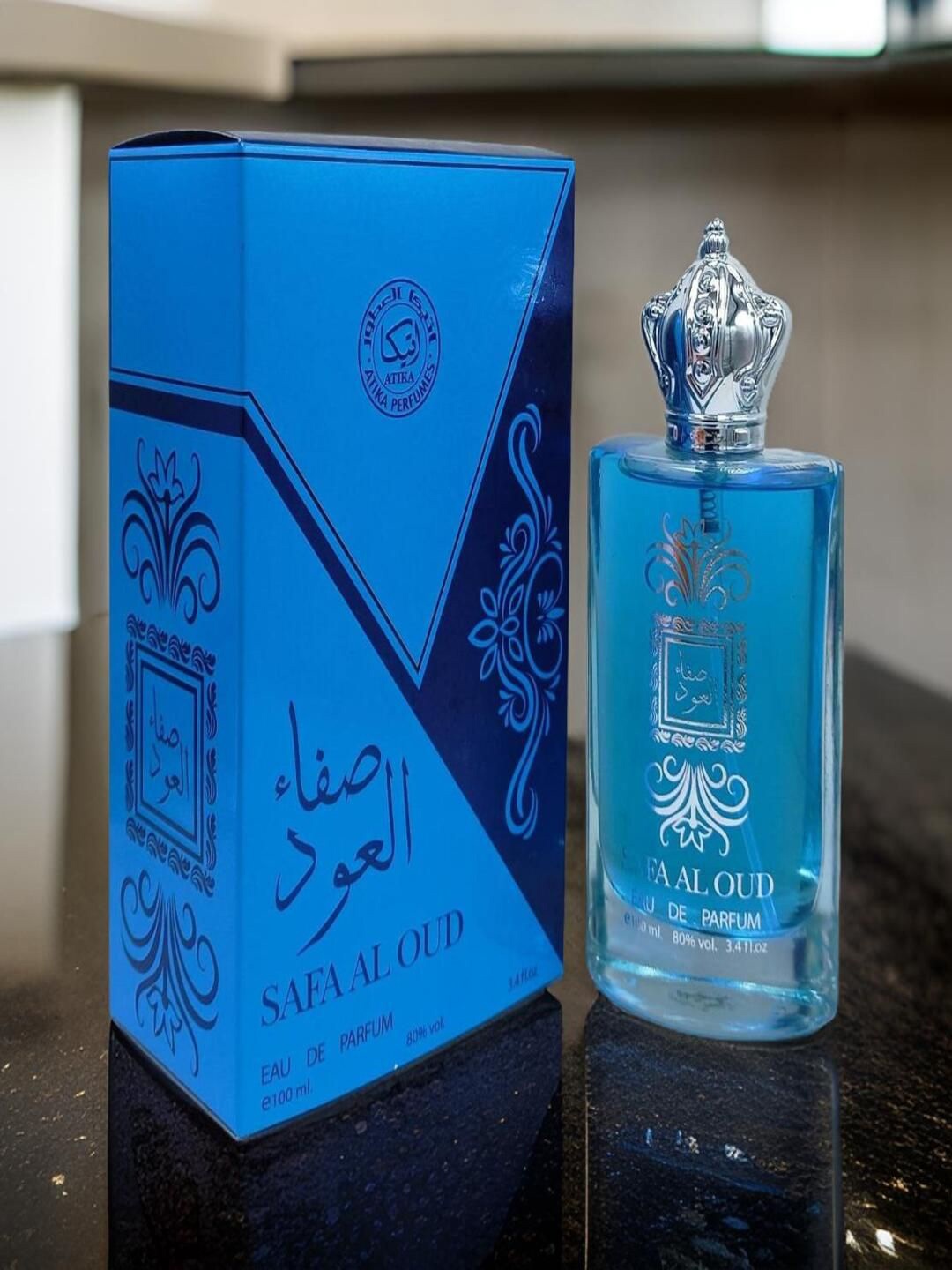 

ATIKA Safa Al Oud Long Lasting Eau De Parfum- 100 ml, Blue