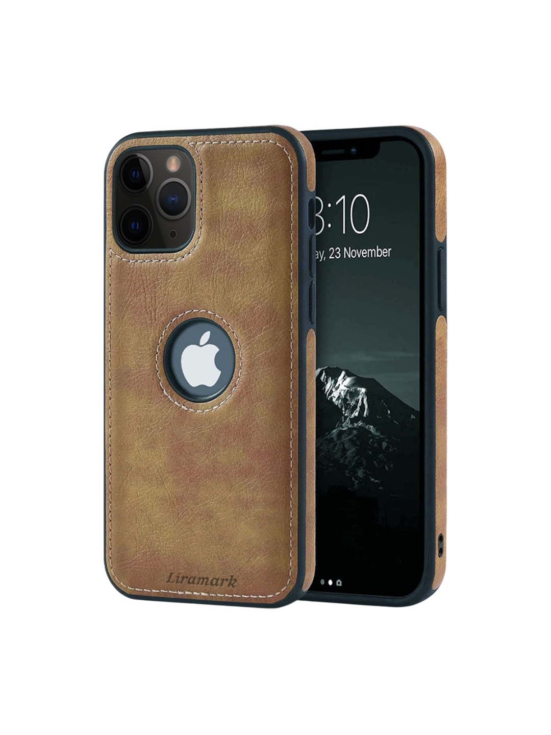 

LIRAMARK Solid Printed iPhone 11 Pro Max Back Case Mobile Accessories, Brown