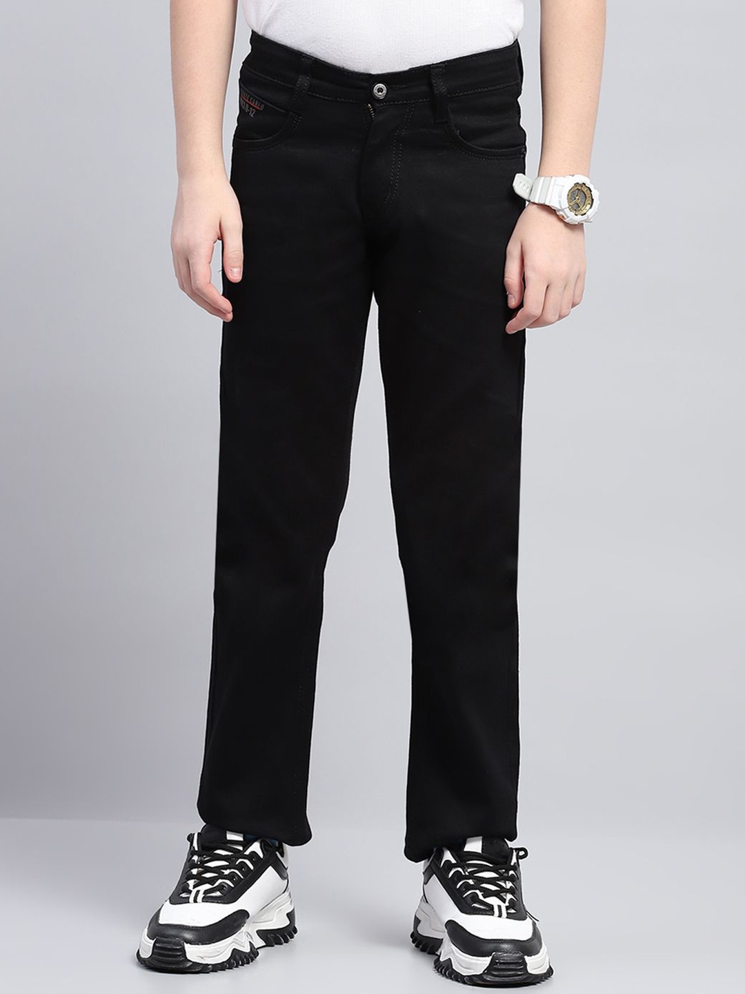 

Monte Carlo Boys Highly Distressed Jeans, Black