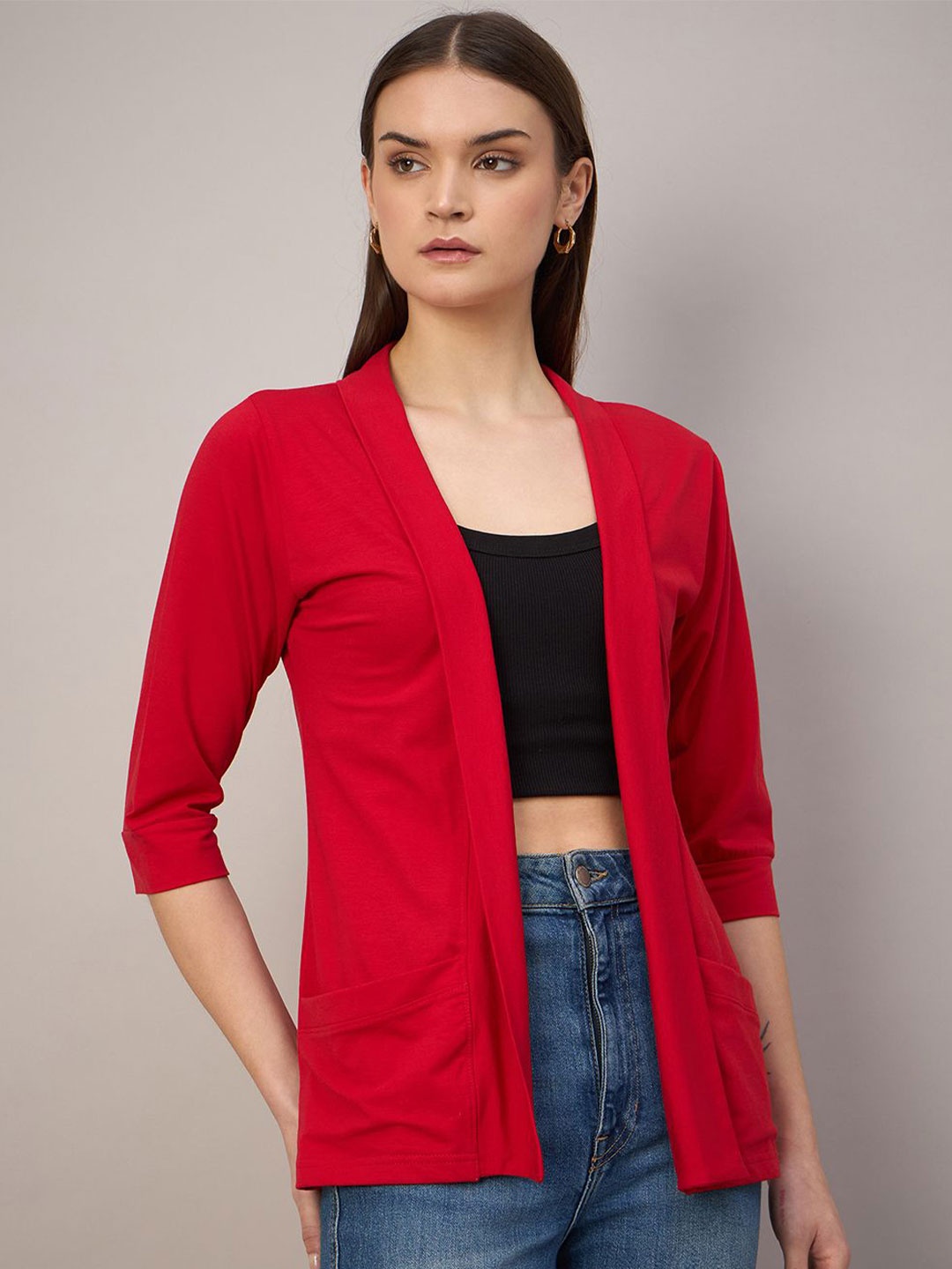 

FEMEA Women Shrug, Red