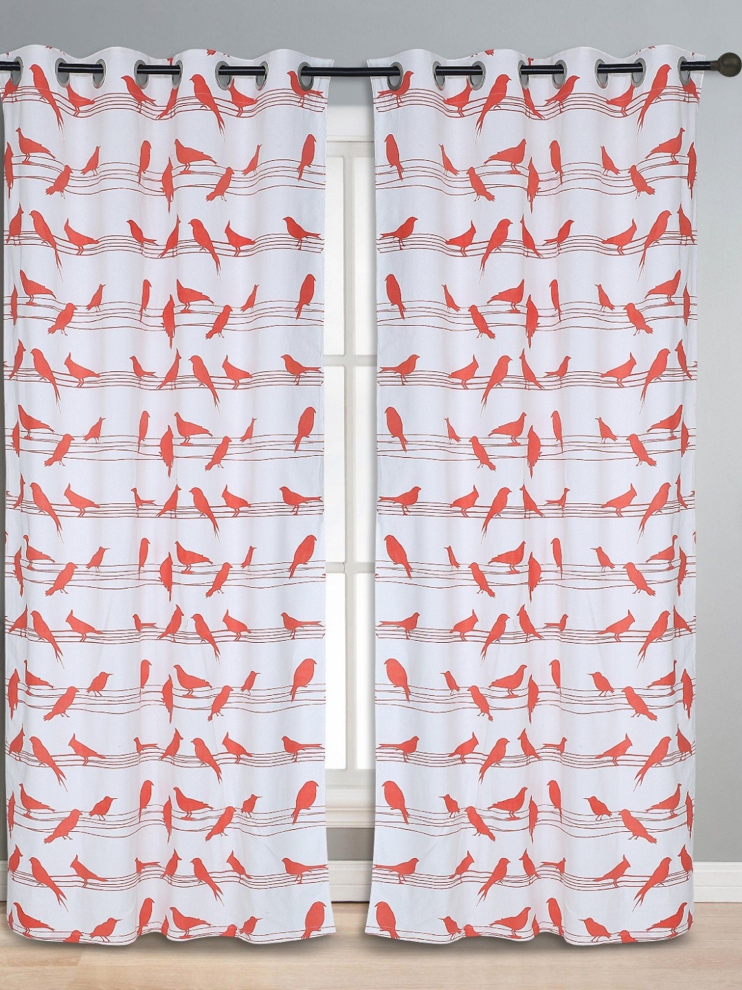 

Dekor World Multicoloured Set of 2 Door Curtain, Multi