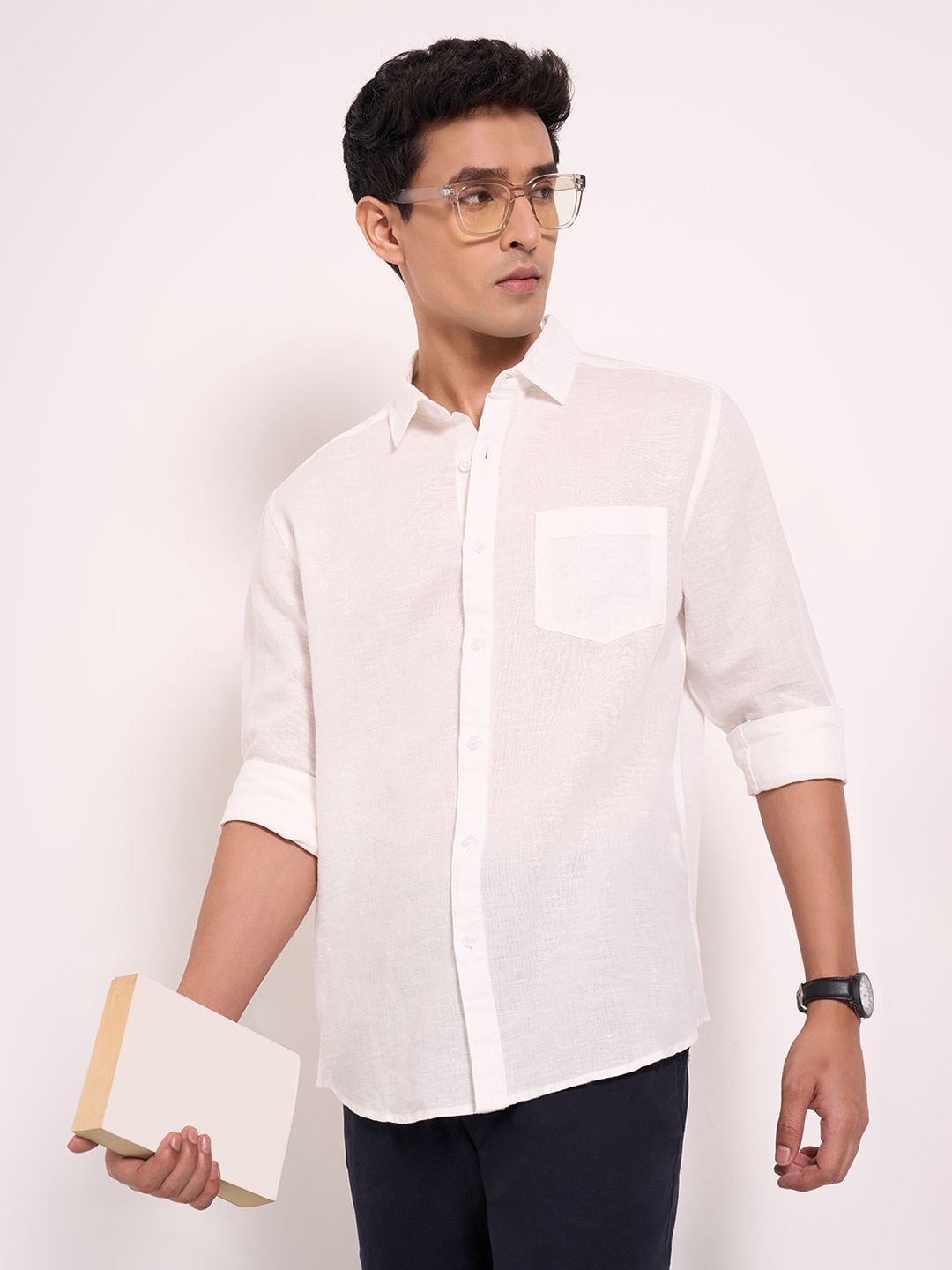 

Peregrine by Pantaloons Men Casual Shirt, White