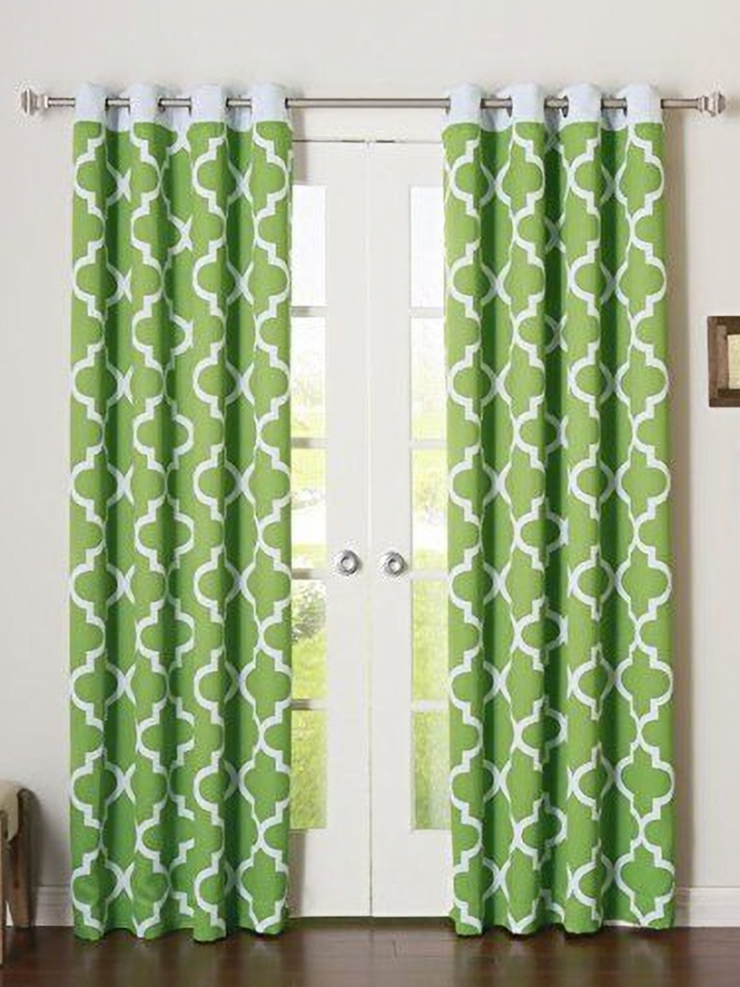 

Dekor World Multicoloured Set of 2 Window Curtain, Multi