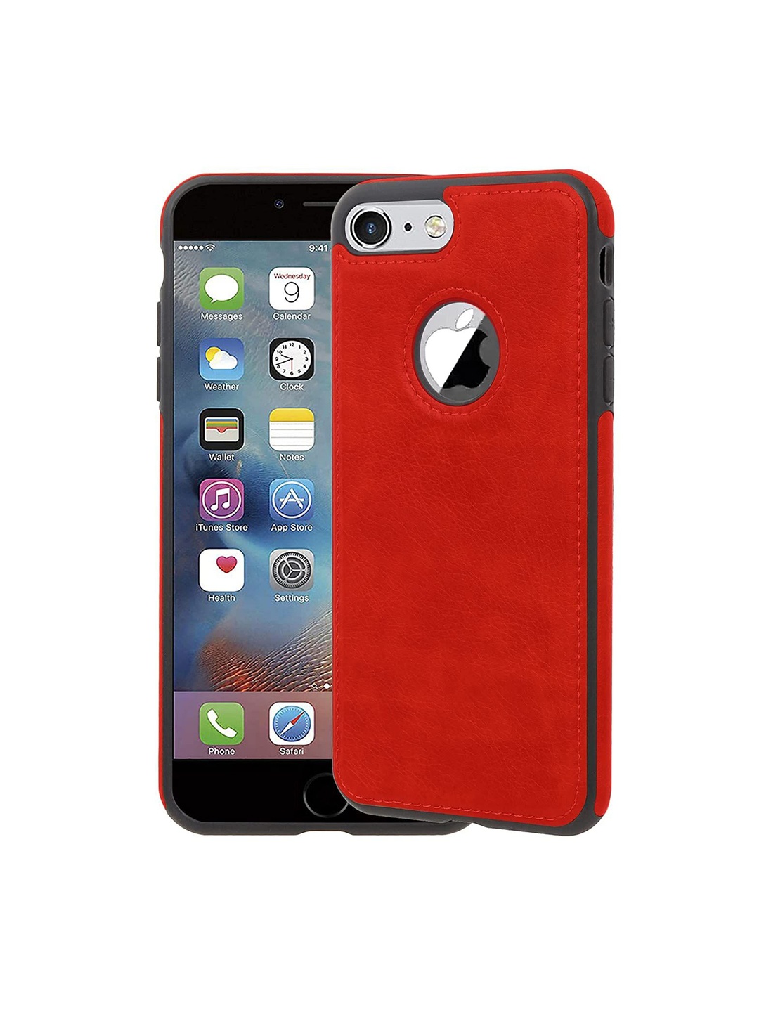 

LIRAMARK Solid Printed iPhone 7 Back Case Mobile Accessories, Red