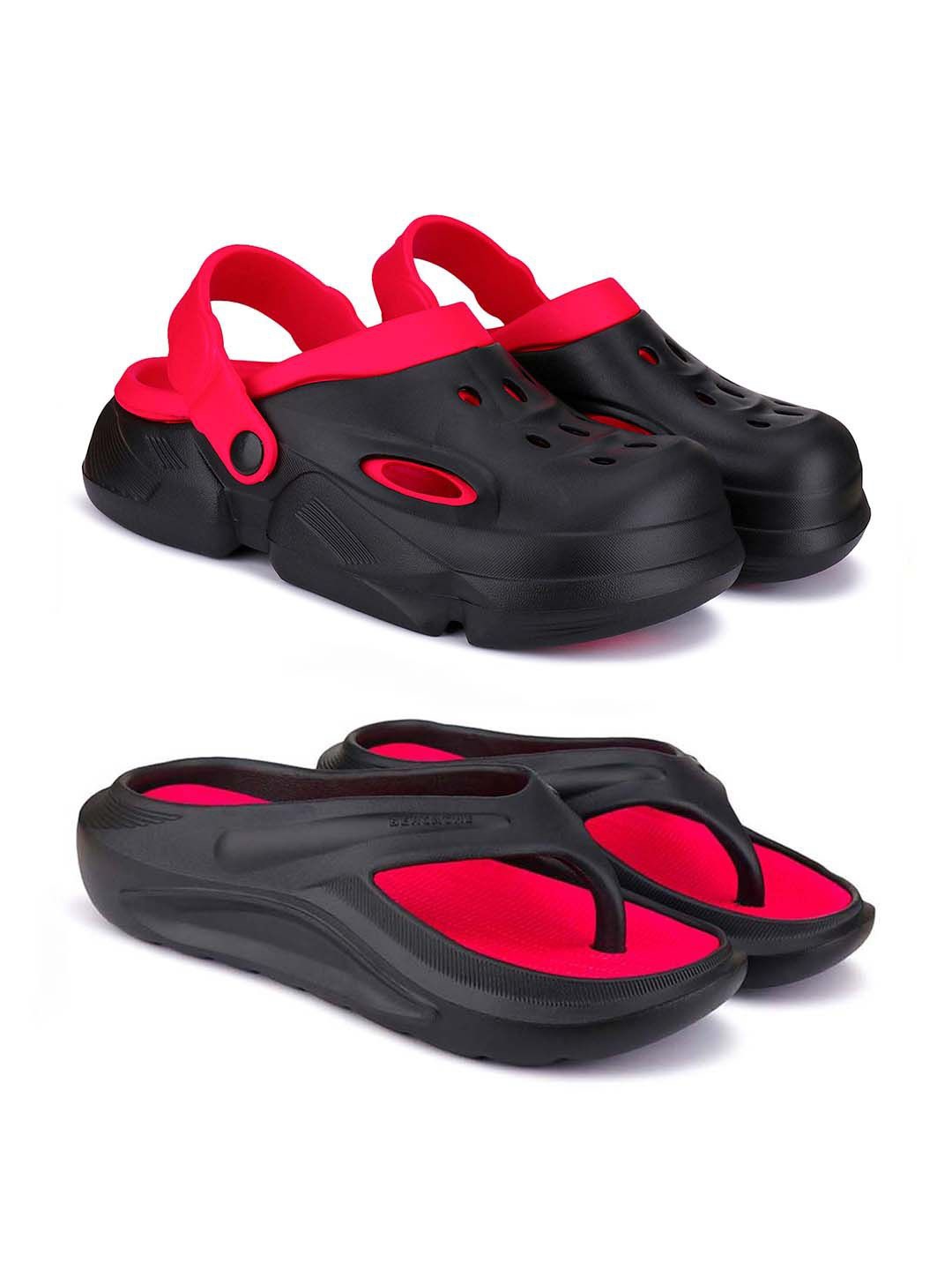 

BERSACHE Men Clogs, Black