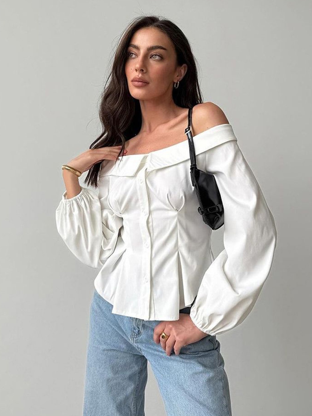 

LULU & SKY Cotton Top, White