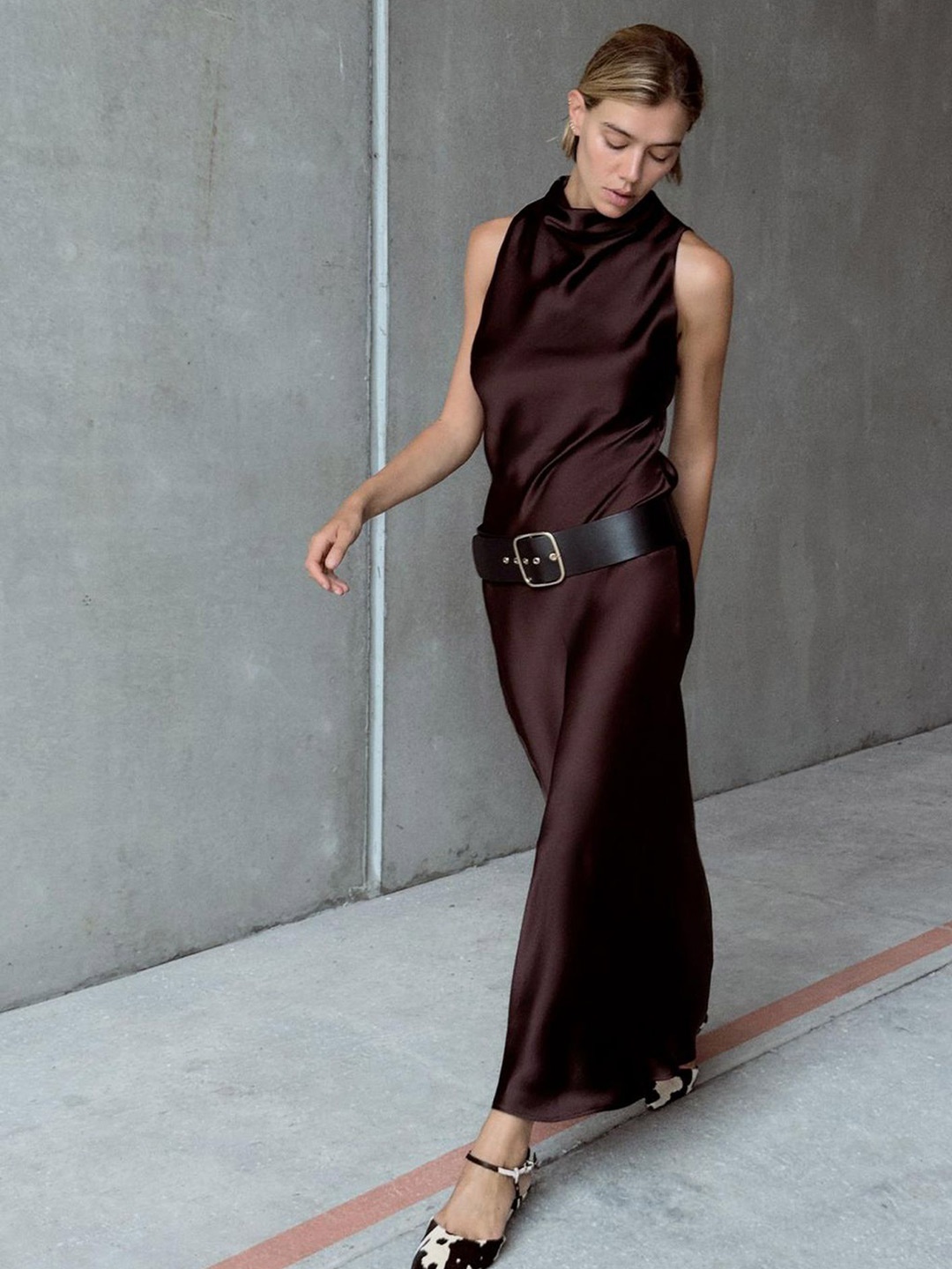 

LULU & SKY Maxi Dress, Brown