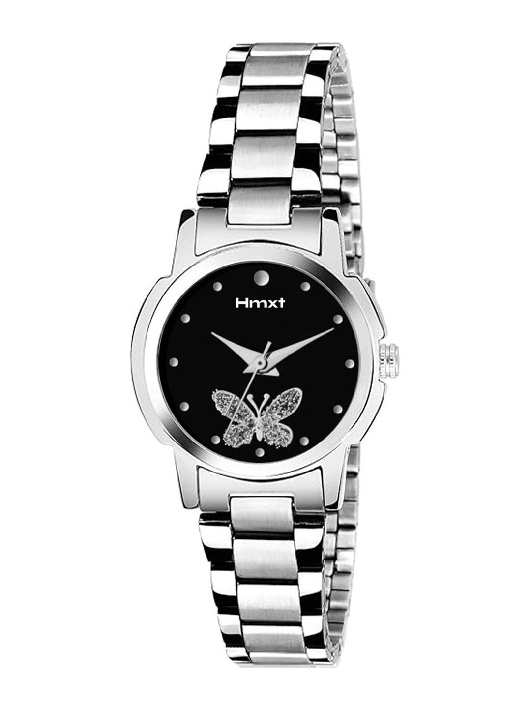 

HMXT Women Dial & Stainless Steel Straps Analogue Watch HMXT-145, Black
