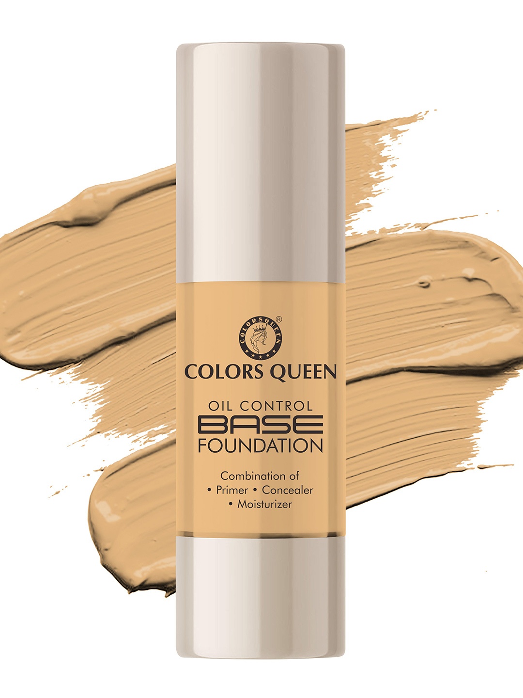 

Colors Queen Oil Control Base Foundation With Primer- 30 ml- Warm Tan 05