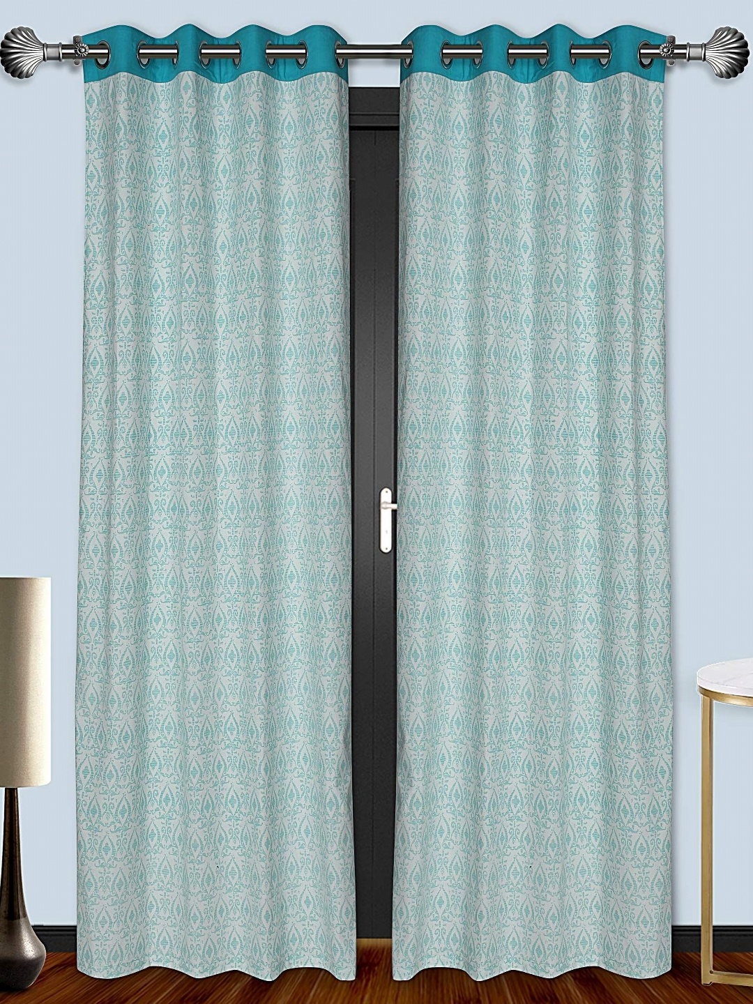 

Dekor World Multicoloured Set of 2 Door Curtain, Multi