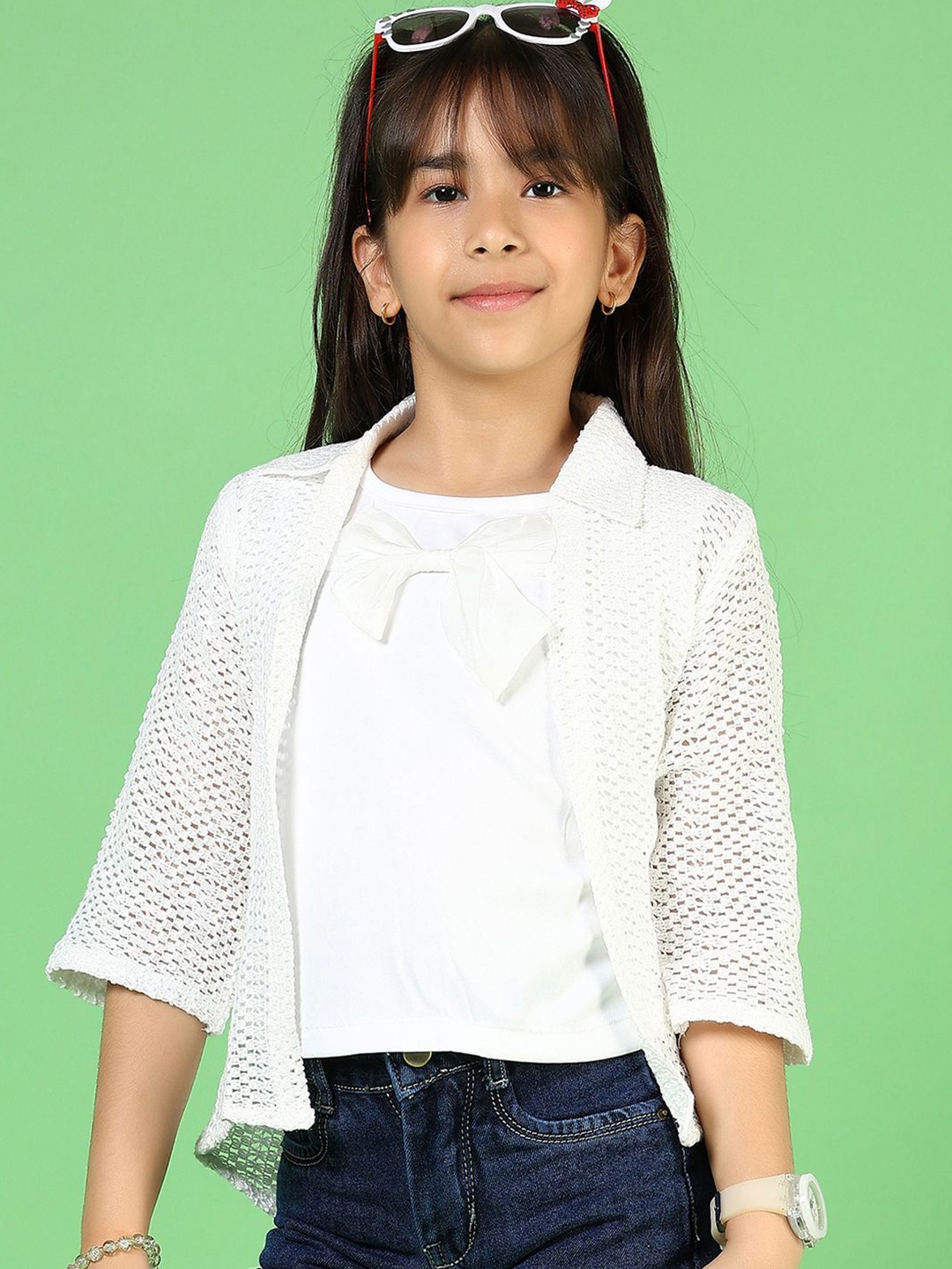 

V-Mart Cotton Top, White
