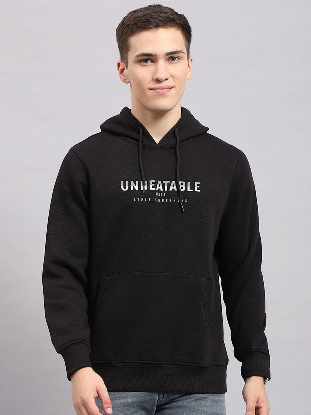 

Monte Carlo Men Printed Hooded Sweatshirt, Black
