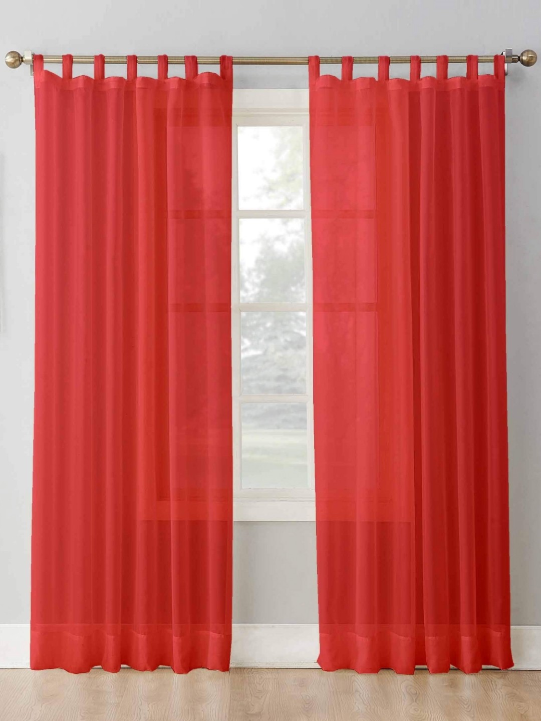 

Dekor World Multicoloured Set of 2 Sheer Door Curtain, Multi