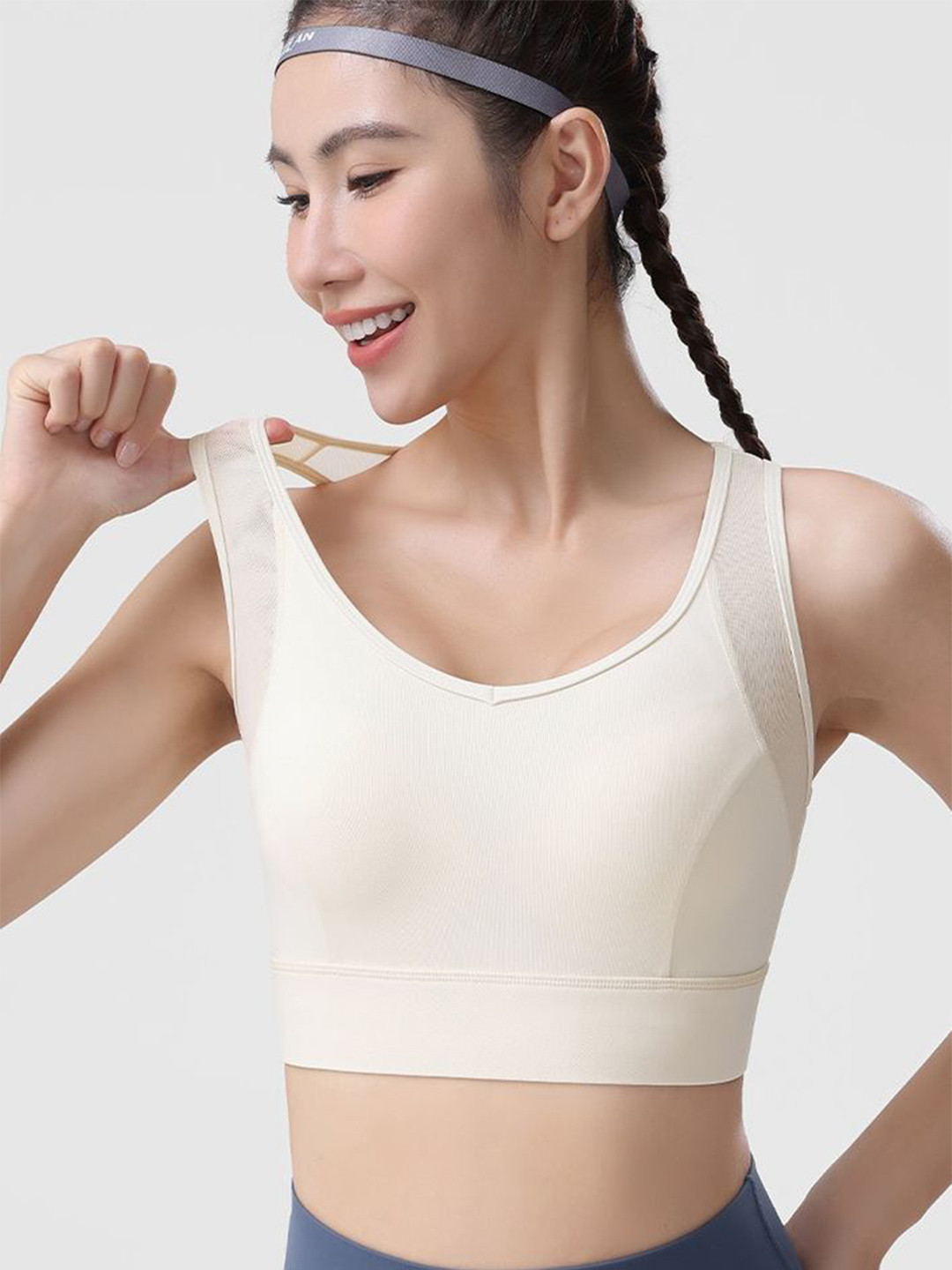

LULU & SKY Bralette Crop Top, White