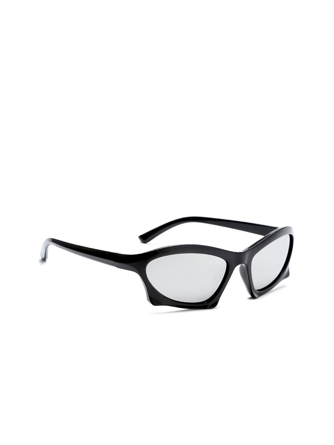 

4Flaunt Unisex Sports Sunglasses with UV Protected Lens, Black