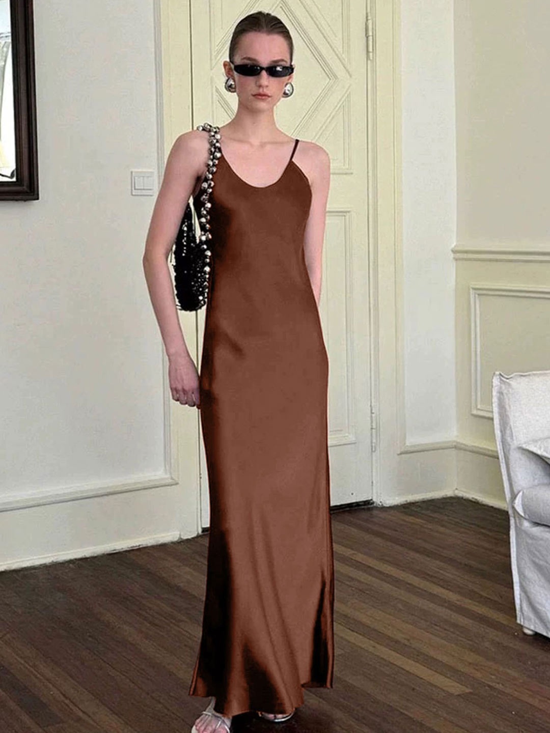 

LULU & SKY A-Line Dress, Brown